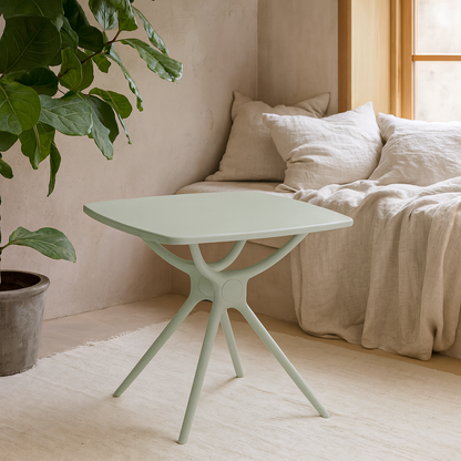 Chalencon French Grey Square Outdoor Plstic Table