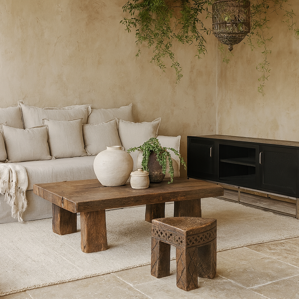 Recife Black Shagreen 2 Door TV Unit