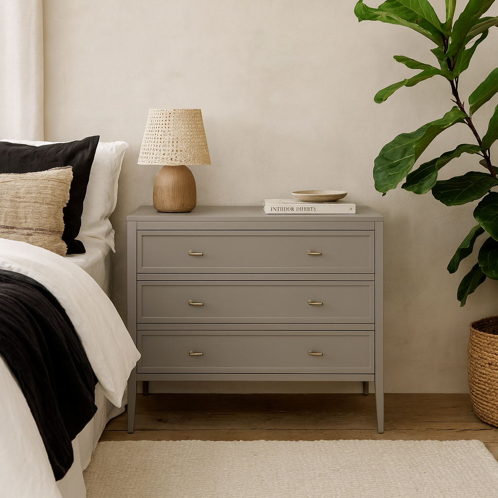 Salvador Mist Grey Wood Grain 3 Drawer Chest