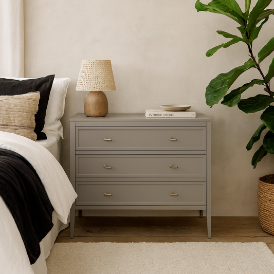 Salvador Mist Grey Wood Grain 3 Drawer Chest