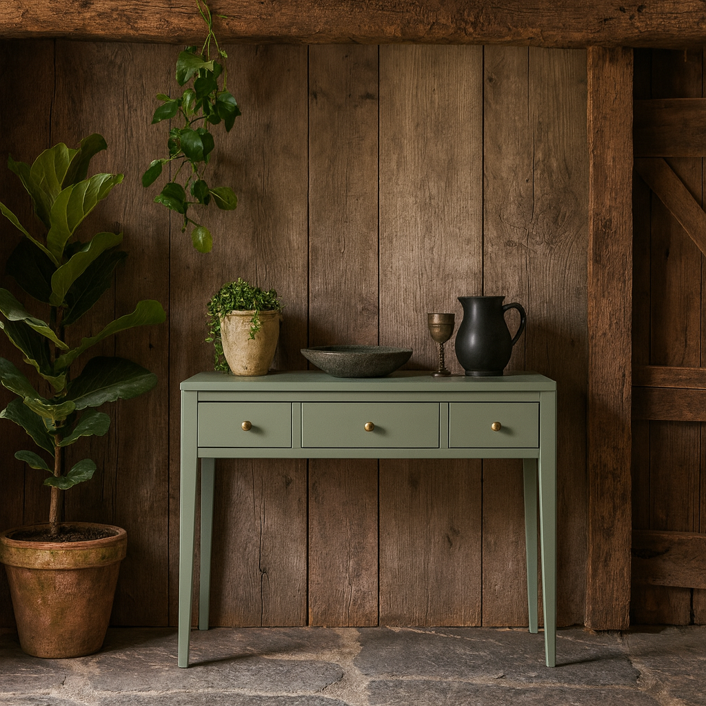 Cordoba Pigeon Grey Wood Grain 3 Drawer Desk