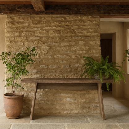 Maldives Weathered Oak Console Table
