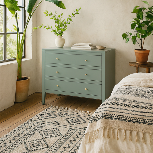 Cordoba Pigeon Grey Wood Grain 3 Drawer Chest