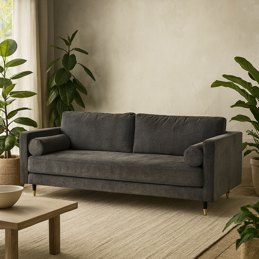 Bongola Grey 3 Seater Large Sofa