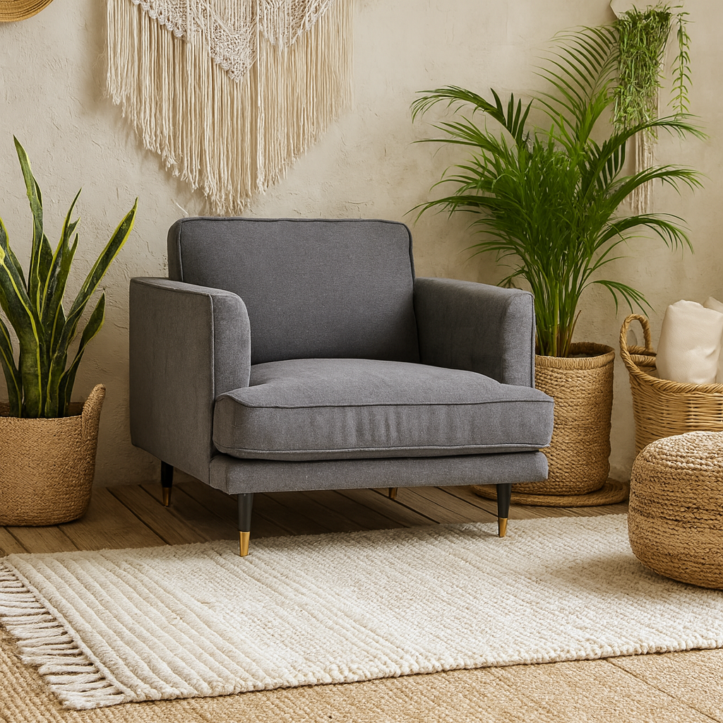 Ischia Grey Deep Armchair