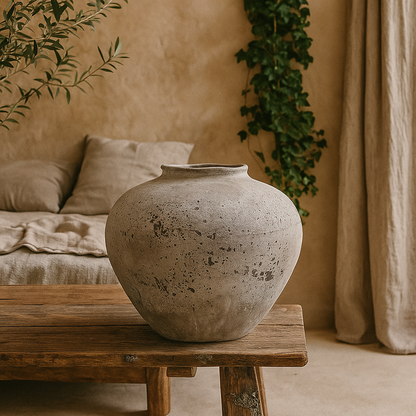 Sunvale Weathered Stoneware Ceramic Vase