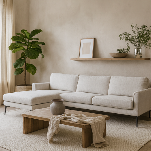 Nashville Minimalist White Upholstered Three Seater Sofar with Footstool Black Metal Legs