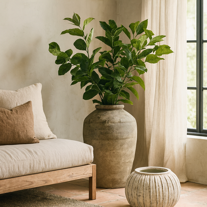 Fernvale Large Grey Mottled Stoneware Vase