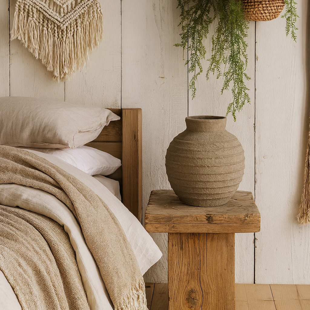 Starfern Large Tuscan Grey Stoneware Vase