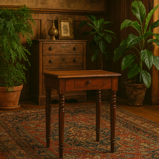 Chantilly Chestnut Mango Wood Turned Leg Writing Desk
