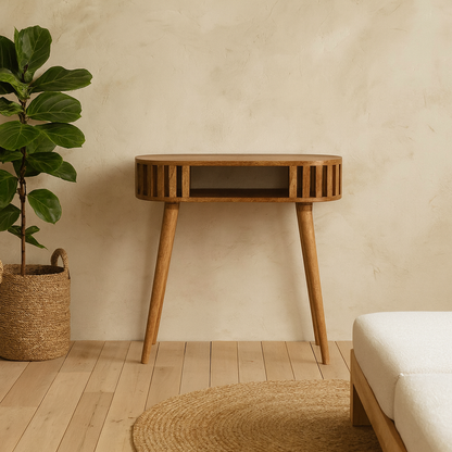 Kailua Slated Mango Wood Open Console Table