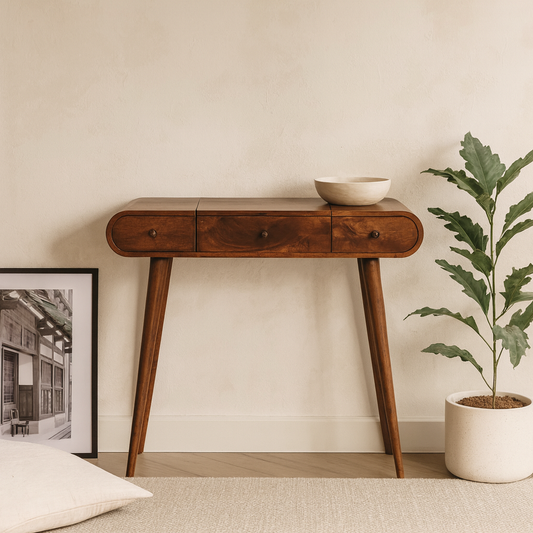 Tha Ruea Chestnut Mirror Dressing Table