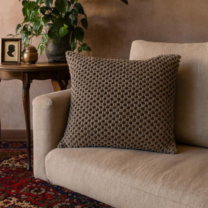 Set of 2 Grey Abbotsbury Handwoven Cushions