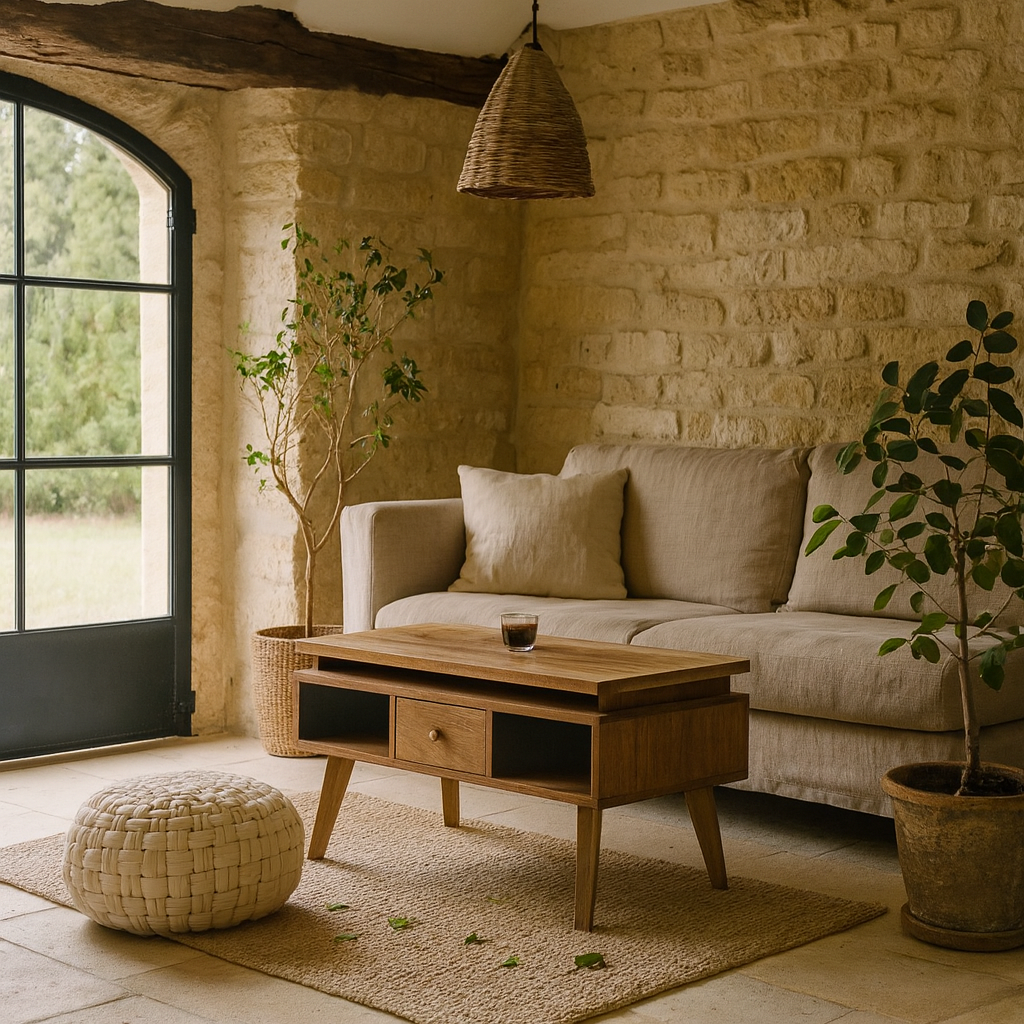 Lucca White Cotton Weave Tube Pouffe