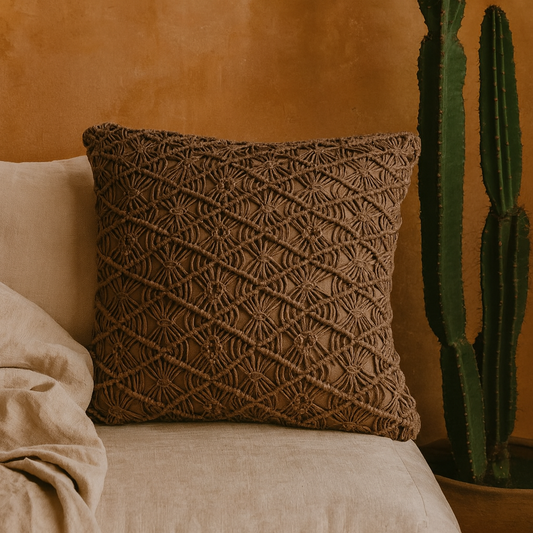 Amalfi Set of 2 Hand Woven Coffee Cushion Covers