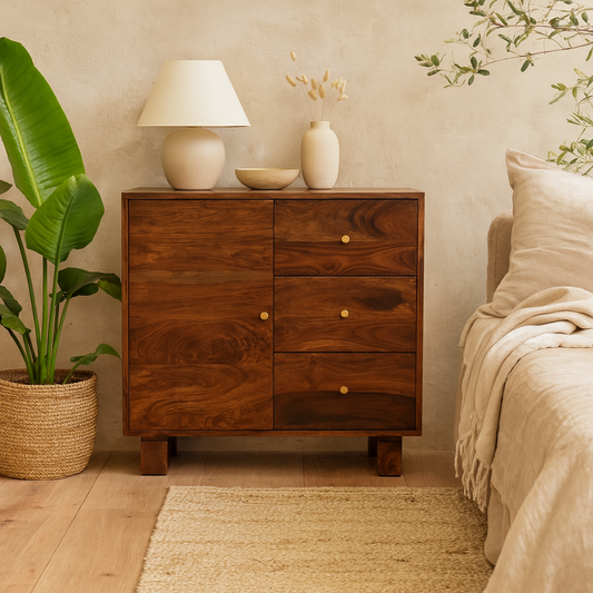 Bologna Small Sheesham Wood Sideboard