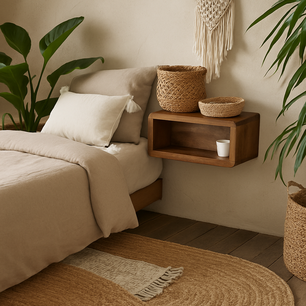 Bardolino Wall Mounted Open Bedside Table