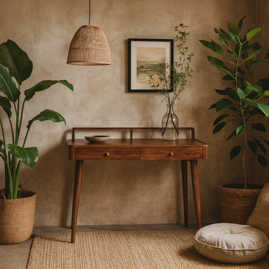 Volterra Elevated Chestnut Mango Wood Console Table