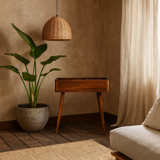 Montepulciano Open Top Chestnut Mango Wood Console