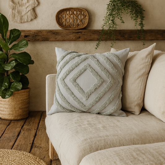 Set of 2 Dolceacqua Soft Grey Cushion Covers