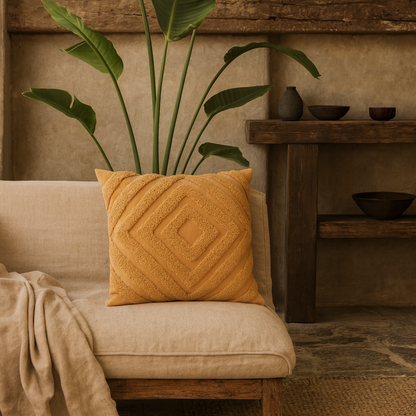 Cagliari Mini Curved Natural Mango Wood Console Table with Drawer