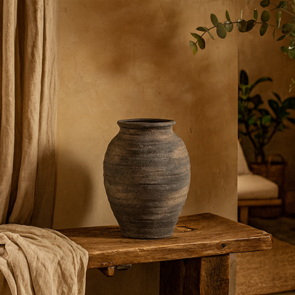 Bramble Large Dark Ages Layered Olpe Crramic Vase