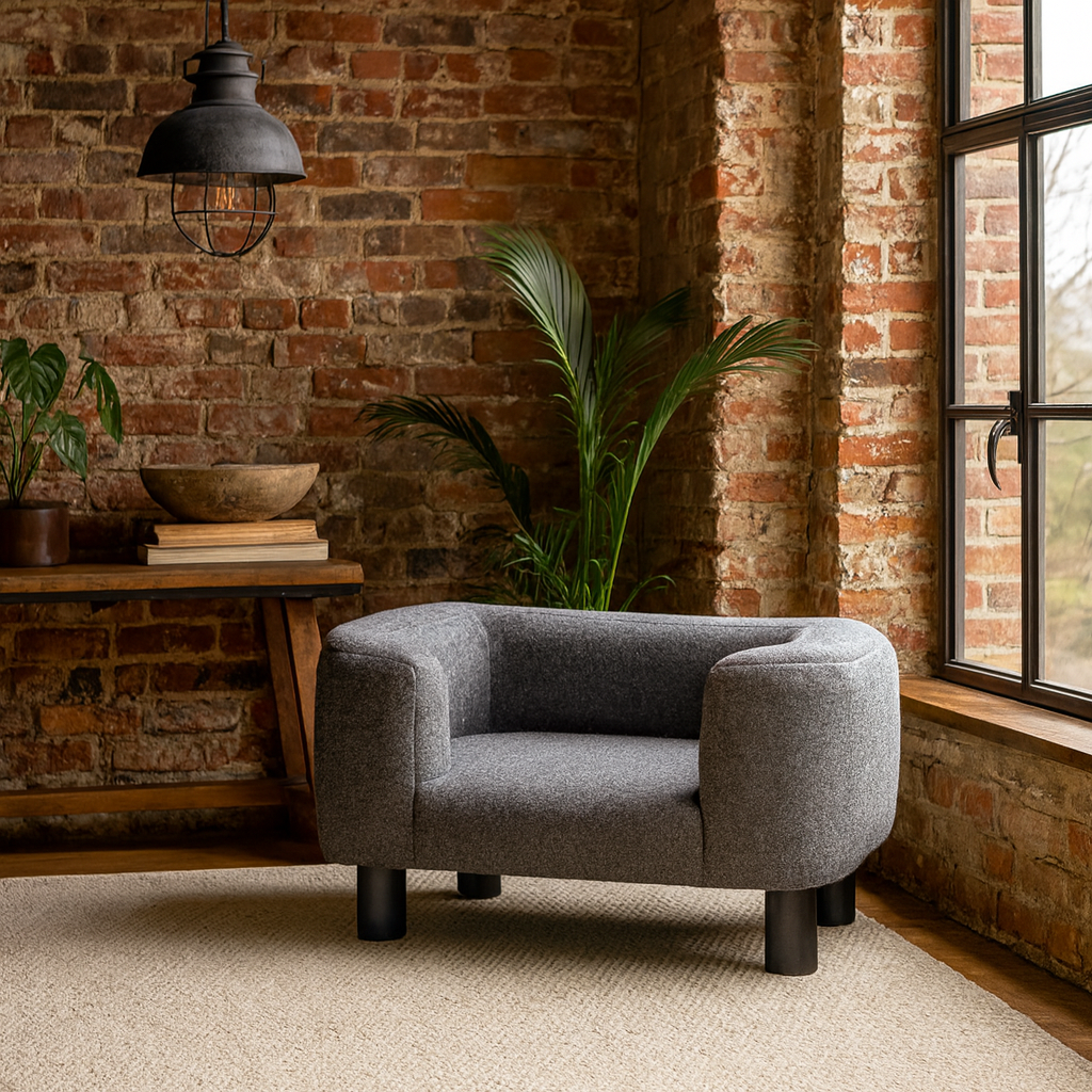 Albi Small GreyTweed Pet Sofa Bed