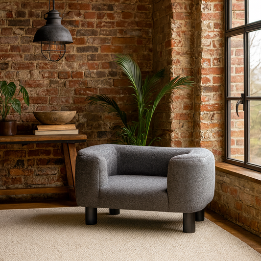 Albi Small GreyTweed Pet Sofa Bed