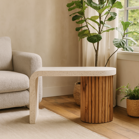 Saint-Cirq-Lapopie Serenity Terrazzo Coffee Table
