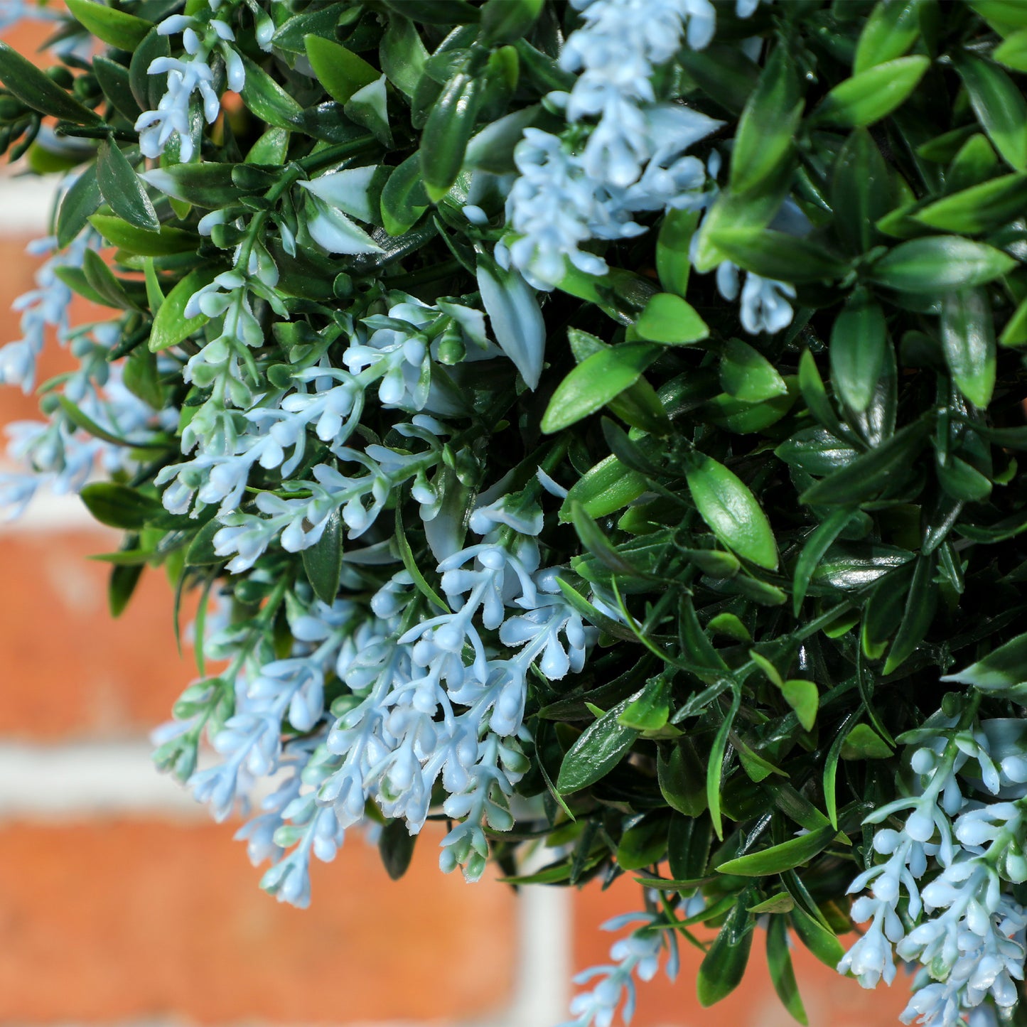 Maka Nosa Set Of 2 UV Resistant Artificial Topiary Ball Plants In Blue
