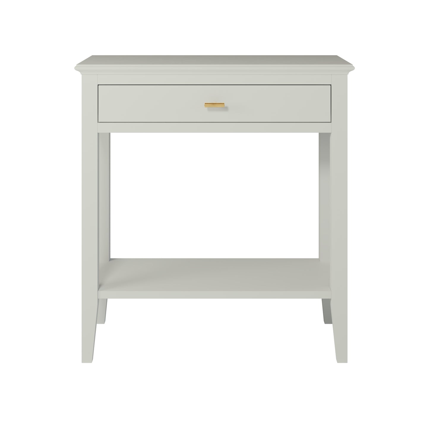 Canela Mist Grey Wood Grain 1 Drawer Console Table