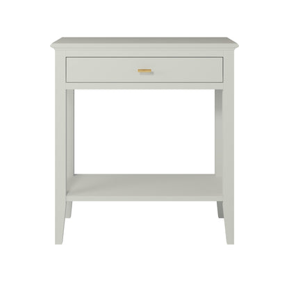 Canela Mist Grey Wood Grain 1 Drawer Console Table