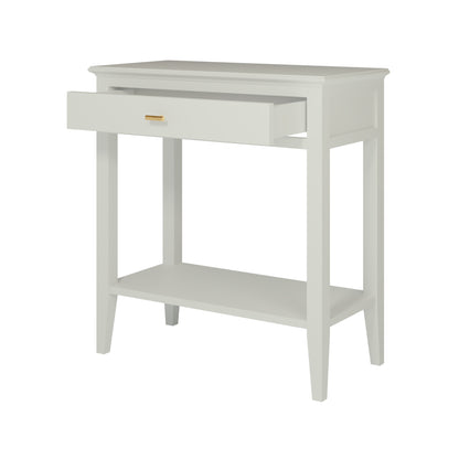 Canela Mist Grey Wood Grain 1 Drawer Console Table
