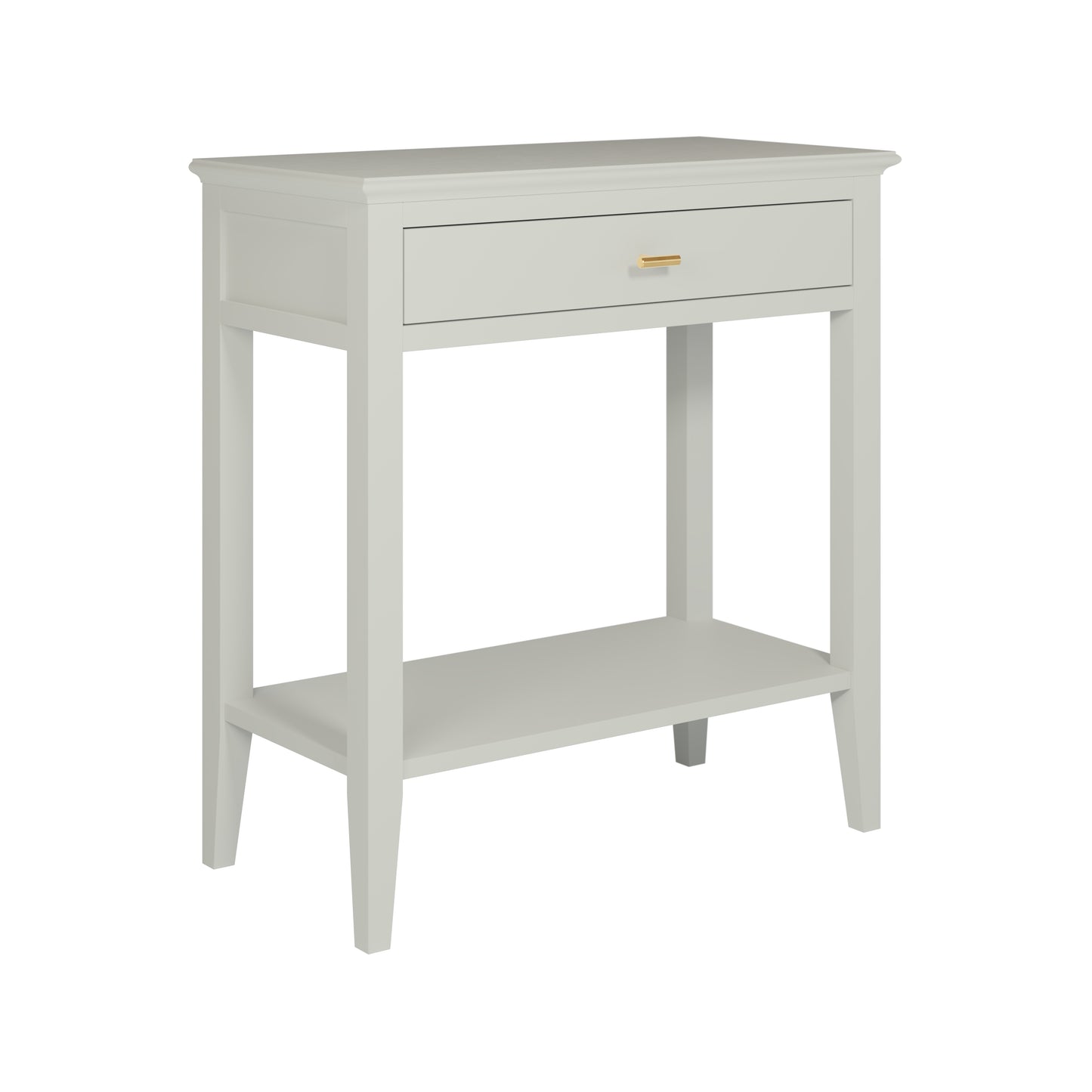 Canela Mist Grey Wood Grain 1 Drawer Console Table