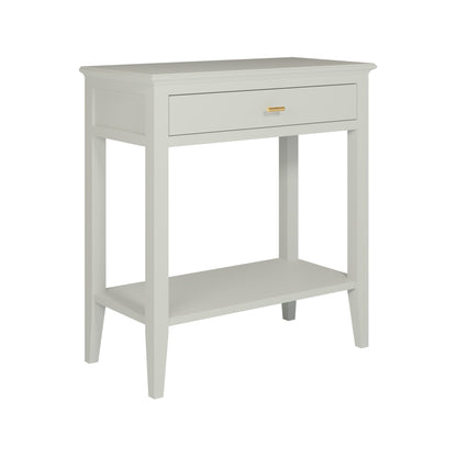 Canela Mist Grey Wood Grain 1 Drawer Console Table