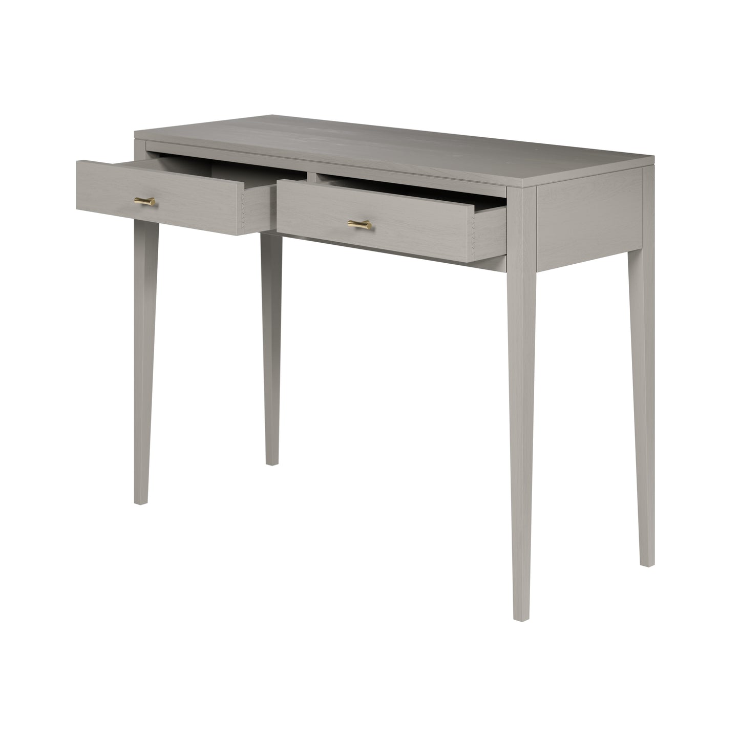 Valencia Mist Grey Wood Grain 2 Drawer Desk