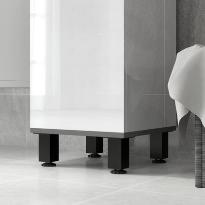 Mael Extra Tall Slim Bathroom Storage Cabinet In White 190cm