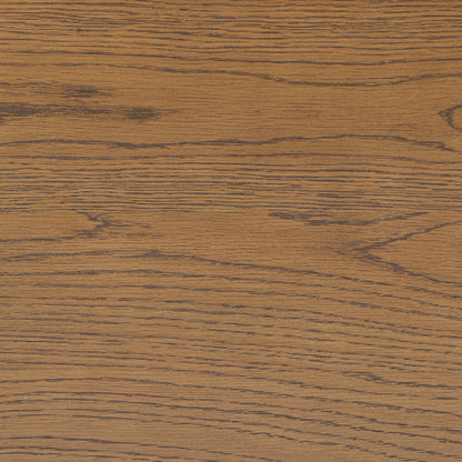 Mandarina Retro Natural Walnut Ribbed Desk with Storage