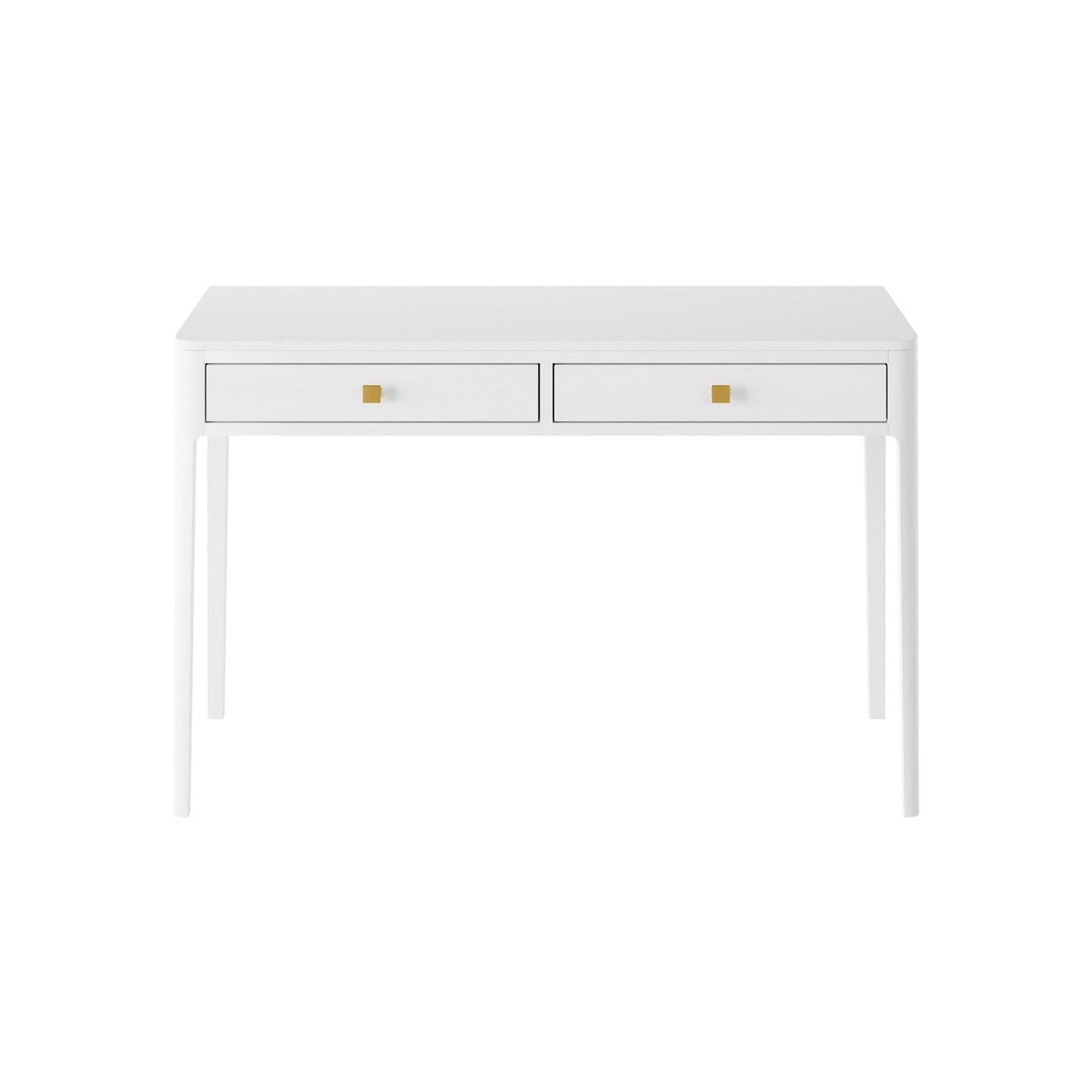 Paracuru White Wood Grain 2 Drawer Desk
