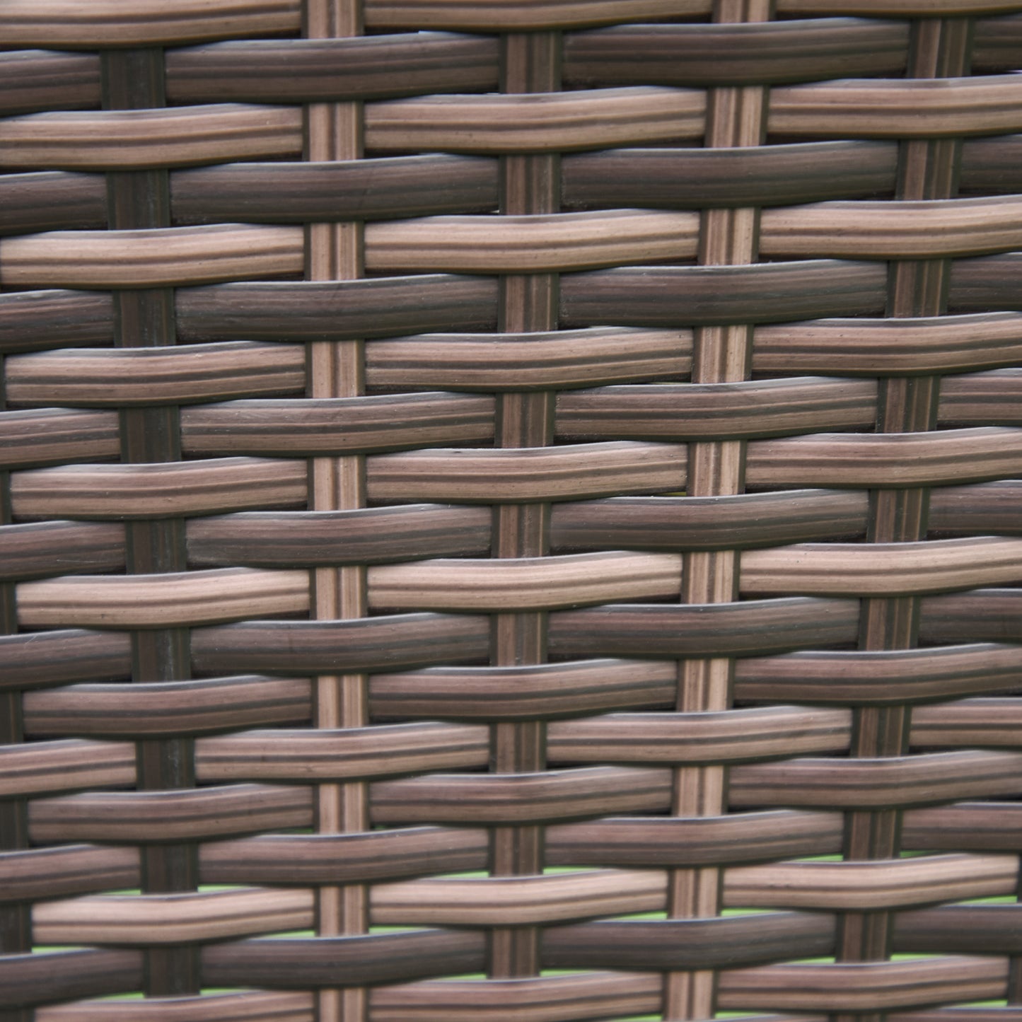 Lovi Rattan Brown 3 Piece Outdoor Bistro Chair Set With Cushions