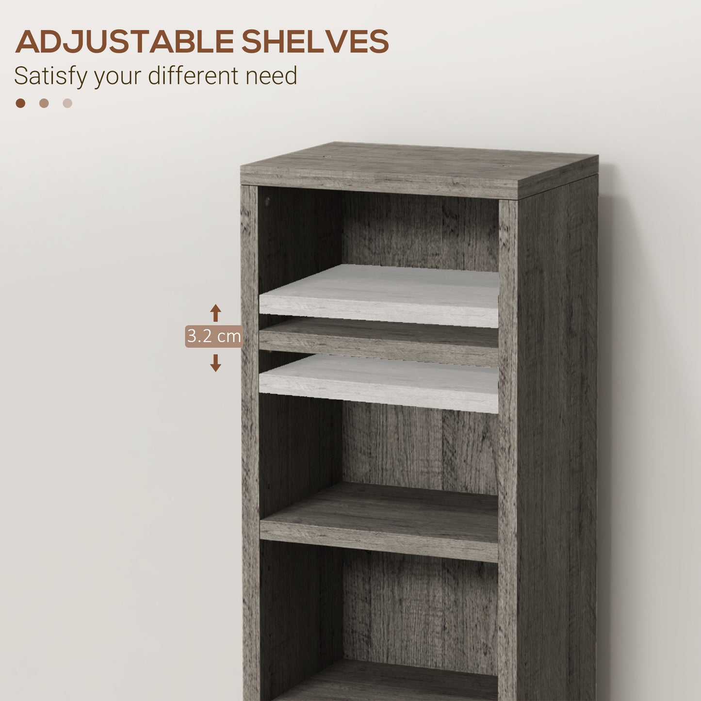 Vali Wood Dark Wood Effect Set Of 2 CD Storage Units With 102 Disc Capacity