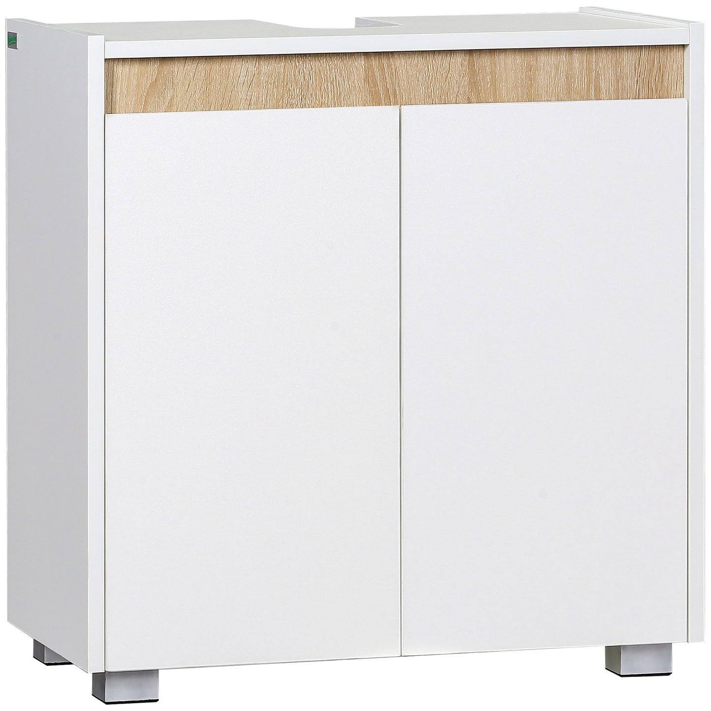 Elpalo White Freestanding Under Sink Vanity Cabinet With Double Doors