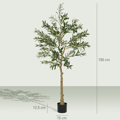 Toradi Artificial Olive Style Tree With Silk Leaf Finish