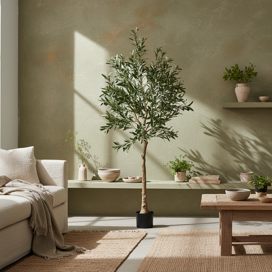 Toradi Artificial Olive Style Tree With Silk Leaf Finish