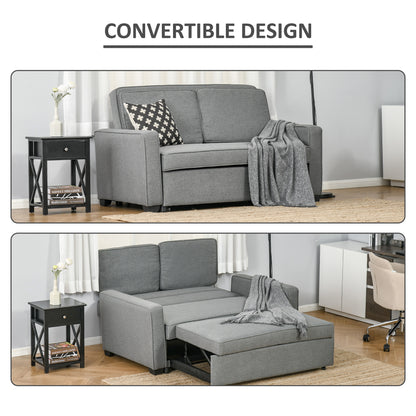 Zivi Fita Fabric Grey Double Click Clack Sofa Bed With Adjustable Backrest