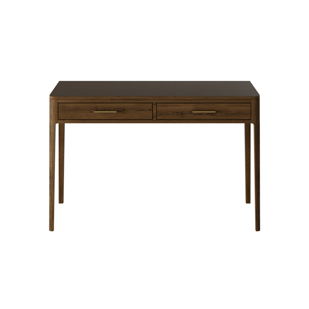 Bambola Walnut Wood Grain Two Drawer Desk