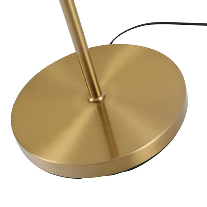 Laralima Metal Gold 2 Light Tree Floor Lamp With Globe Shades