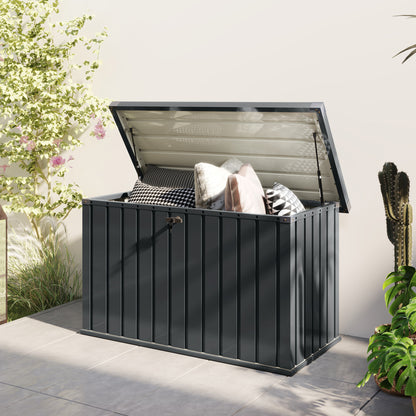 Firane Rafi Galvanised Steel Outdoor Storage Box 400 Litre Capacity