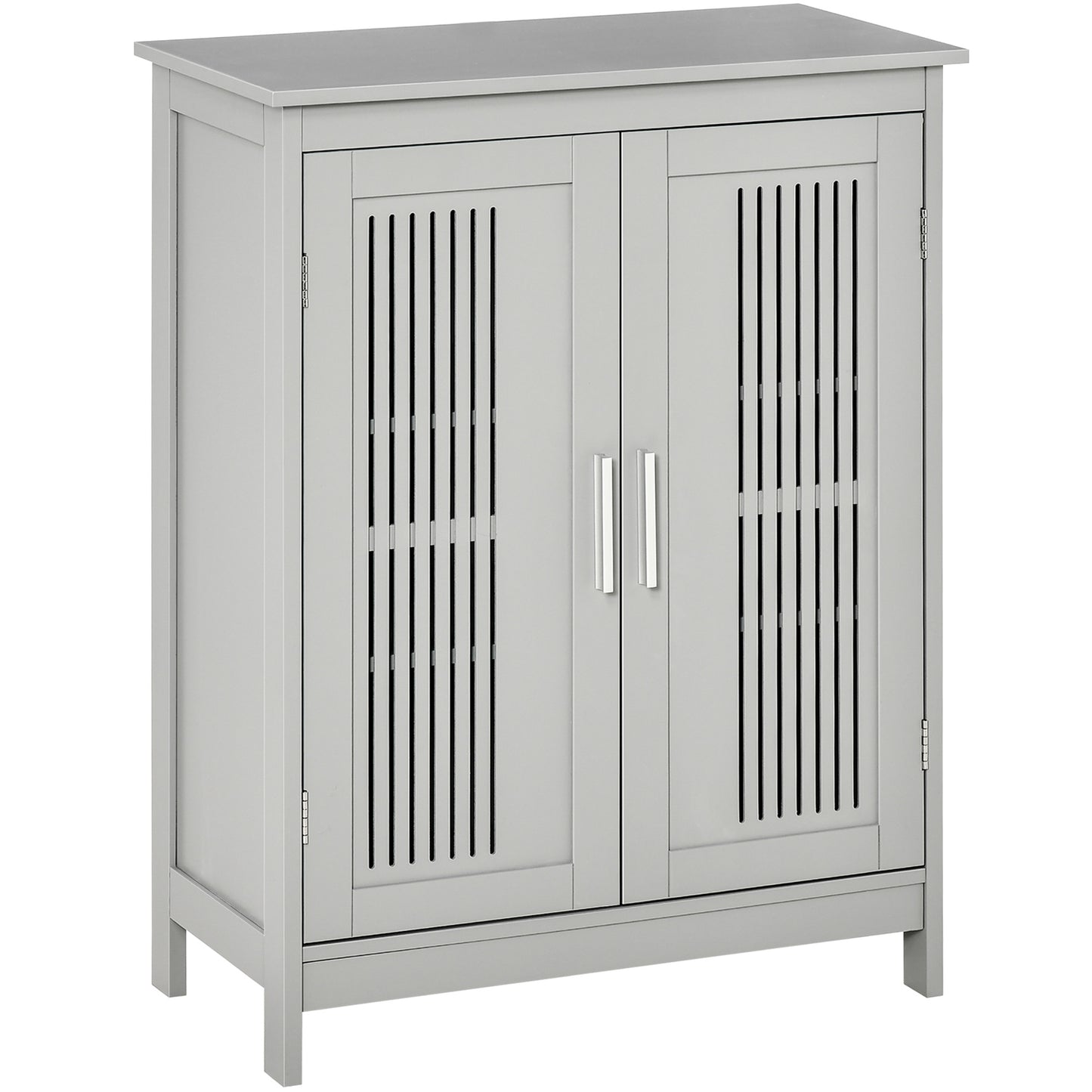 Rosotto Modern Freestanding Bathroom Floor Storage Cabinet In Grey