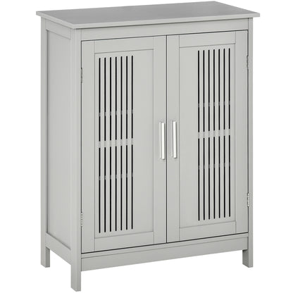 Rosotto Modern Freestanding Bathroom Floor Storage Cabinet In Grey